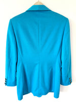 Lade das Bild in den Galerie-Viewer, *Escada* RARE Blazer Angora Blau Türkis (S-M)
