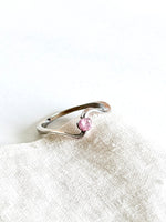 Lade das Bild in den Galerie-Viewer, *925 Sterling Silber* Vintage Ring Wave Rosa (58/18)
