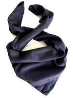 Lade das Bild in den Galerie-Viewer, *Seide* Tuch 80s Premium Basic Schwarz
