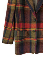 Lade das Bild in den Galerie-Viewer, *DAKS Signature* Blazer Tweed Wolle Tartan (M-L)
