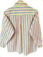 Lade das Bild in den Galerie-Viewer, Bluse 80s Colorblocking Streifen (M)
