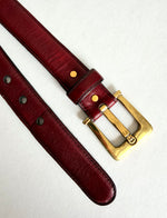 Lade das Bild in den Galerie-Viewer, *Aigner* Leder Gürtel Bordeaux (80-100)
