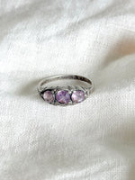 Lade das Bild in den Galerie-Viewer, *925 Sterling Silber* Vintage Ring Bohemian Lila (53/13)
