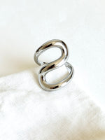 Lade das Bild in den Galerie-Viewer, Ring 14k Silber Chunky Lines
