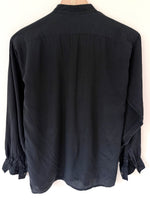 Lade das Bild in den Galerie-Viewer, *Seide* Bluse Premium Basic Anthrazit (S)
