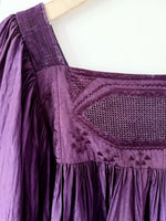Lade das Bild in den Galerie-Viewer, RARE 70s Bluse Ballonärmel California (One Size)
