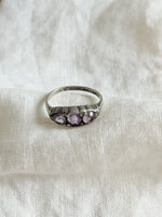Lade das Bild in den Galerie-Viewer, *925 Sterling Silber* Vintage Ring Bohemian Lila (53/13)
