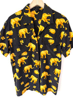Lade das Bild in den Galerie-Viewer, *Escada* Bluse Seide Elefanten Print (M)
