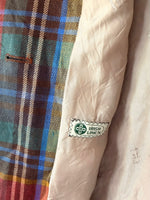 Lade das Bild in den Galerie-Viewer, *DAKS* Blazer 100% Irish Leinen Tartan (L-XL)
