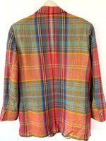 Lade das Bild in den Galerie-Viewer, *DAKS* Blazer 100% Irish Leinen Tartan (L-XL)
