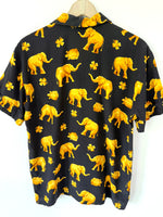 Lade das Bild in den Galerie-Viewer, *Escada* Bluse Seide Elefanten Print (M)
