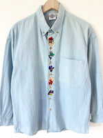 Lade das Bild in den Galerie-Viewer, *Looney Tunes* Jeanshemd 90s Stick (L)
