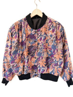 Lade das Bild in den Galerie-Viewer, Blouson Bomber 80s Psychedelic Lila (M-L)
