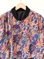 Lade das Bild in den Galerie-Viewer, Blouson Bomber 80s Psychedelic Lila (M-L)
