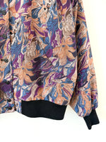 Lade das Bild in den Galerie-Viewer, Blouson Bomber 80s Psychedelic Lila (M-L)
