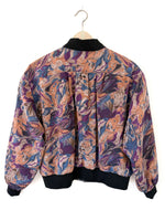 Lade das Bild in den Galerie-Viewer, Blouson Bomber 80s Psychedelic Lila (M-L)
