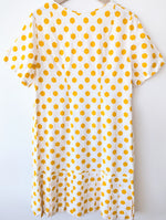 Lade das Bild in den Galerie-Viewer, *Handmade* Kleid 70s Senfgelb Print Heavin (L-XL)
