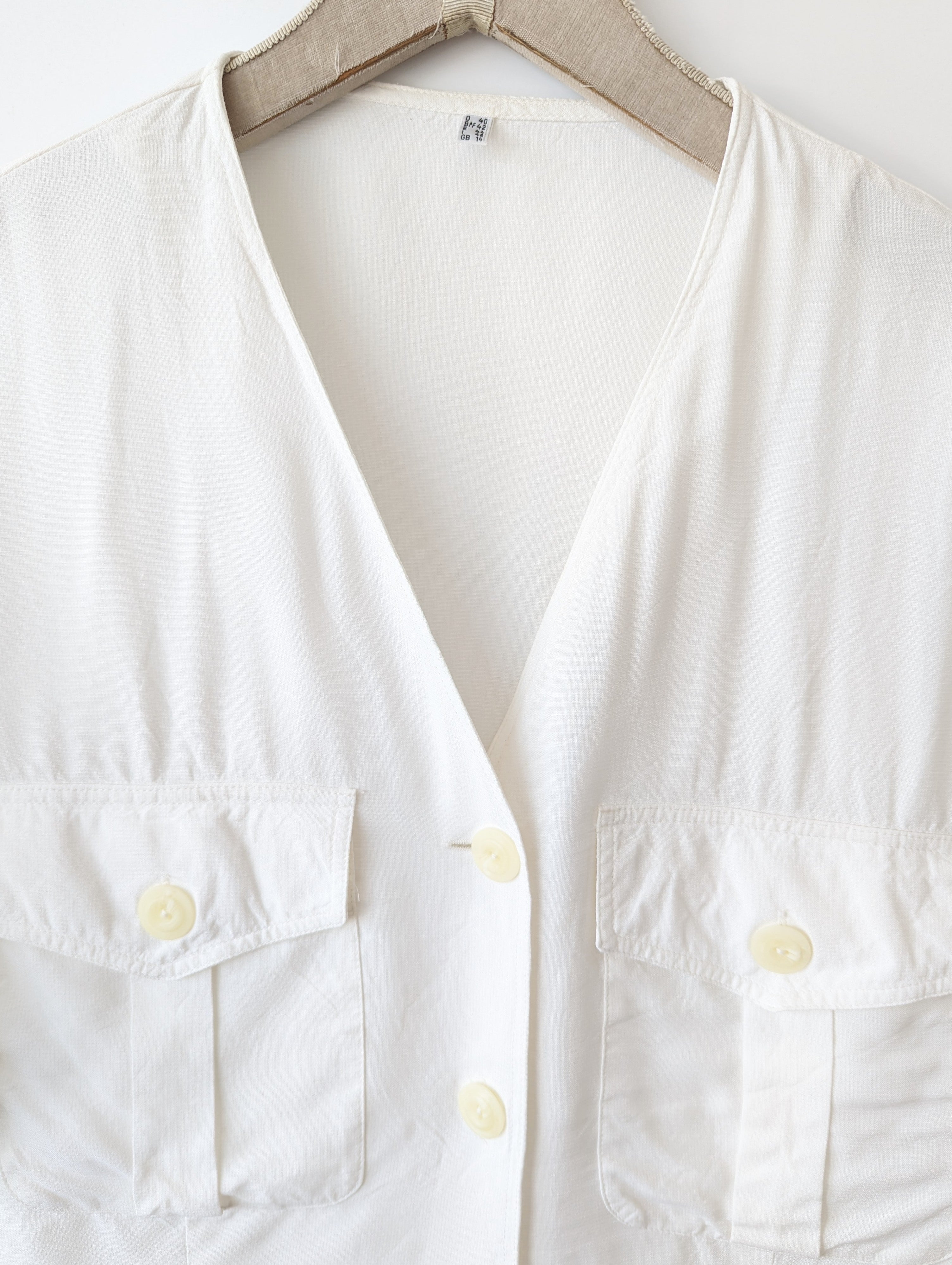 Bluse Weiß Safari Basic Heavin (M-L)