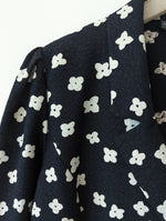 Lade das Bild in den Galerie-Viewer, Blazer Bluse Blumen Muster 80s Heavin (M-L)
