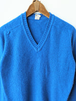 Lade das Bild in den Galerie-Viewer, *Wolle* Pullover Premium Basic Royalblau Heavin (S-M)
