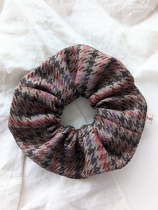 Scrunchie Heavin Upcycling Tweed Wolle Hahnentritt