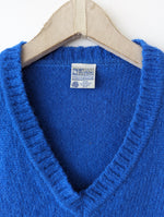 Lade das Bild in den Galerie-Viewer, *Wolle* Pullover Premium Basic Royalblau Heavin (M-L)
