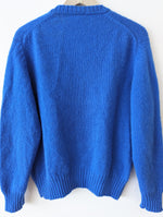 Lade das Bild in den Galerie-Viewer, *Wolle* Pullover Premium Basic Royalblau Heavin (M-L)
