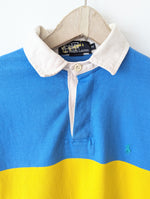 Lade das Bild in den Galerie-Viewer, *Ralph Lauren* Rugby Polo Shirt Blockstreifen Blau Heavin (M-L)
