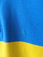 Lade das Bild in den Galerie-Viewer, *Ralph Lauren* Rugby Polo Shirt Blockstreifen Blau Heavin (M-L)
