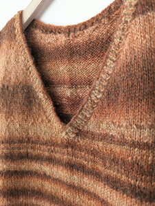 *Handmade* Pullunder Wolle Rost Heavin (XL)