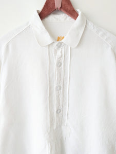*Leinen* Hemd Folklore Premium Basic Weiß (XL)