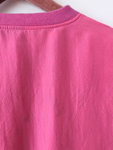 *Seide* Bluse Bomber Pink Premium Basic (L)