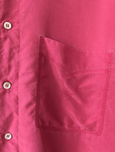 *Seide* Hemd Premium Basic Pink Stickerei (XL-XXL)