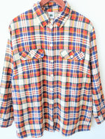 Lade das Bild in den Galerie-Viewer, Bluse 80s Tartan Karo Print Heavin (L-XL)
