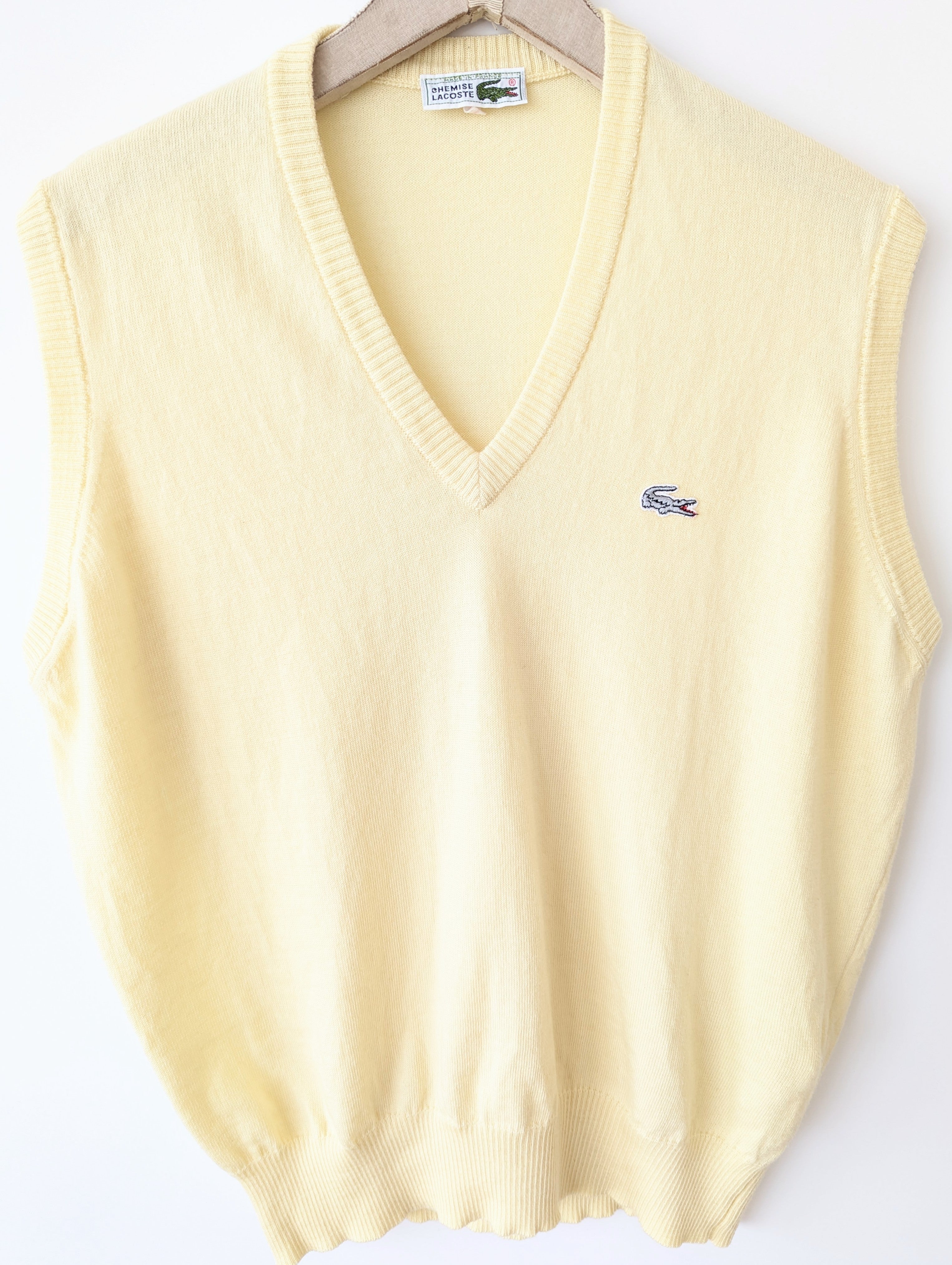 *Lacoste* Pullunder Wolle Tennis Hellgelb (L)