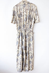 Jumpsuit Einteiler 80s Pastell Print (L-XL)