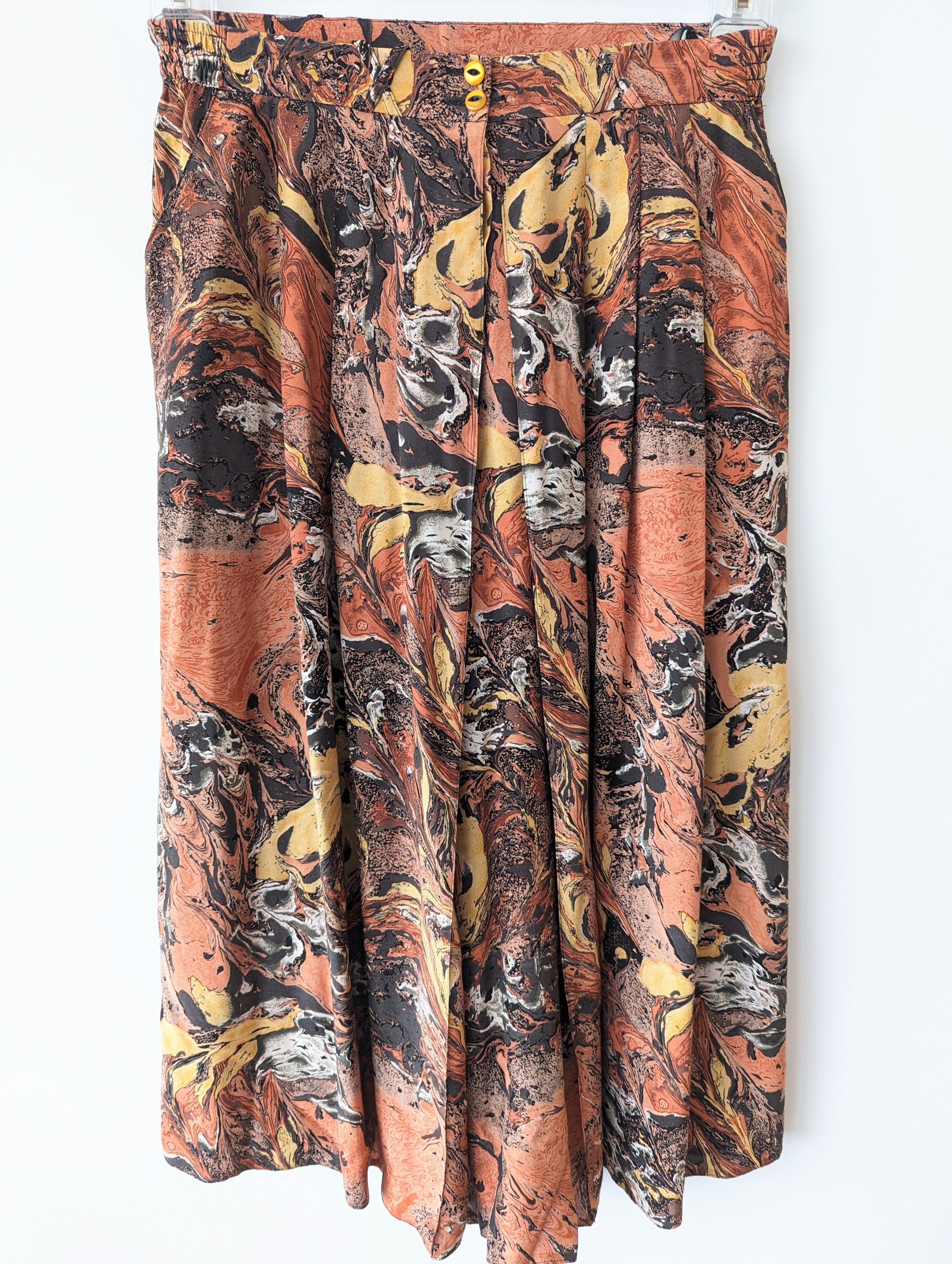 Culotte Hosenrock Psychedelic Print (L-XL)