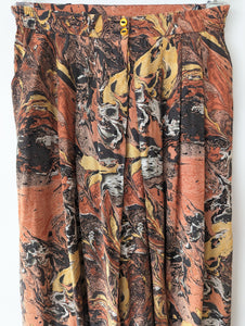 Culotte Hosenrock Psychedelic Print (L-XL)