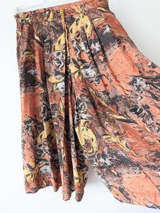 Culotte Hosenrock Psychedelic Print (L-XL)