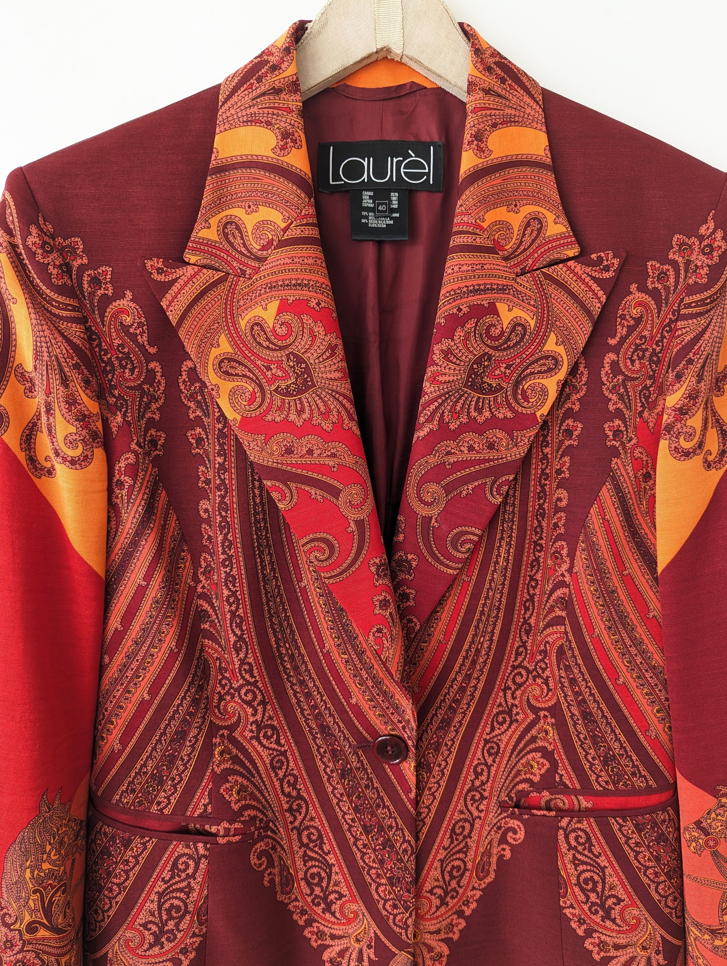 *XMAS* Laurèl Blazer Wolle & Seide Paisley (M-L)