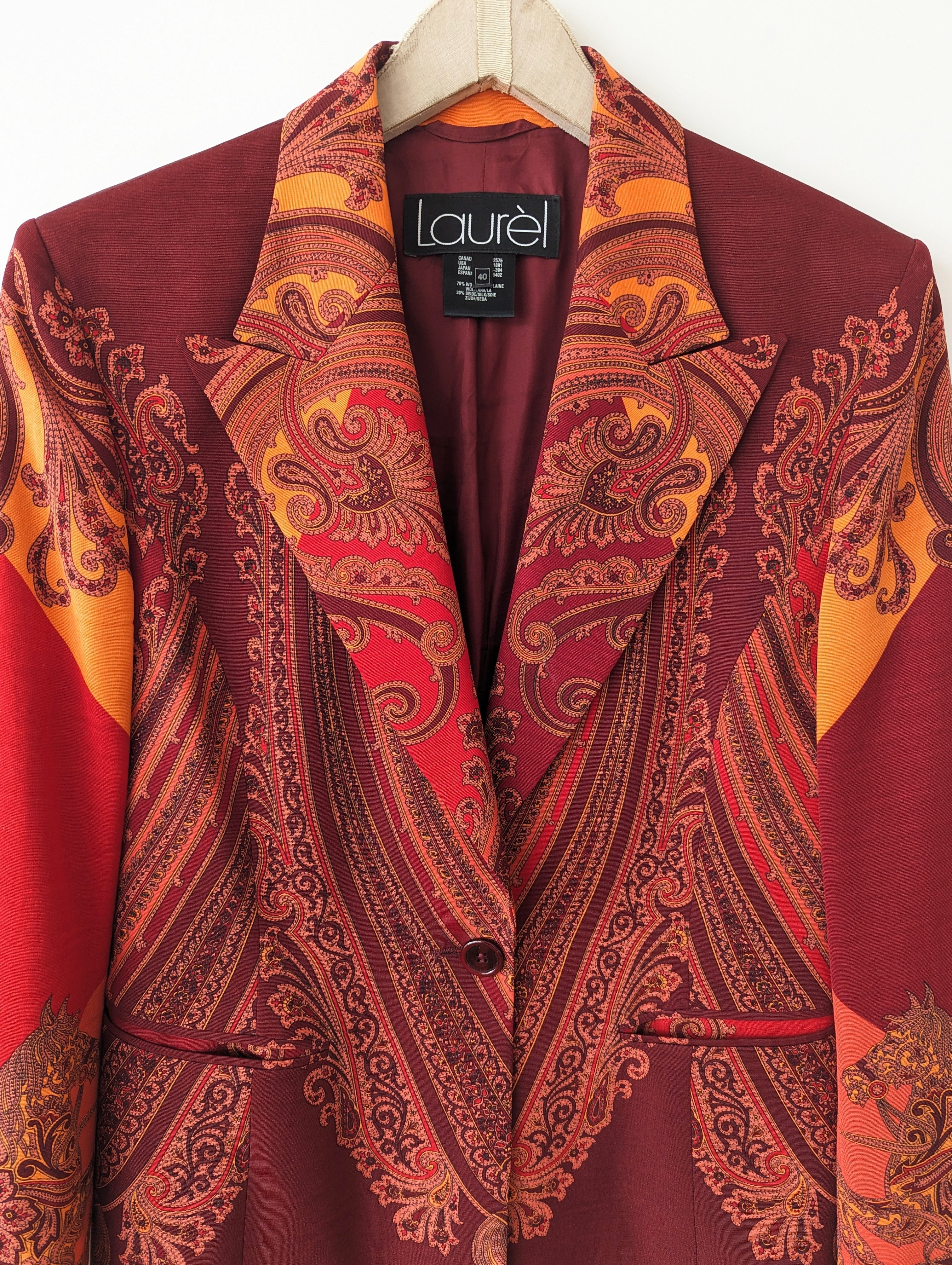 *XMAS* Laurèl Blazer Wolle & Seide Paisley (M-L)