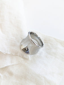 Ring 14k Silber 90s Chunky