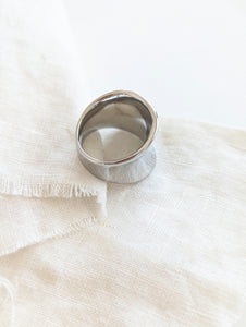 Ring 14k Silber 90s Chunky