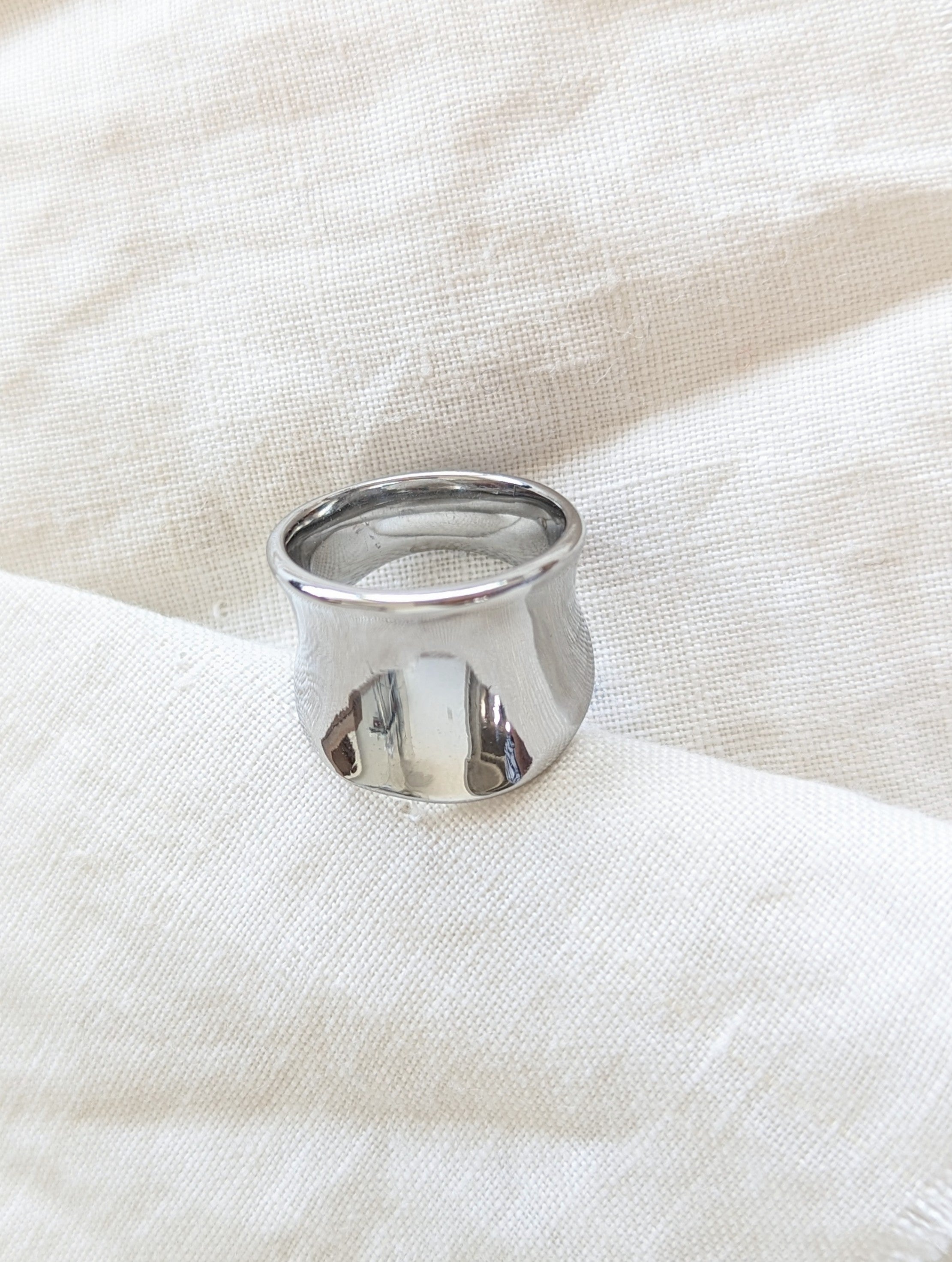 Ring 14k Silber 90s Chunky