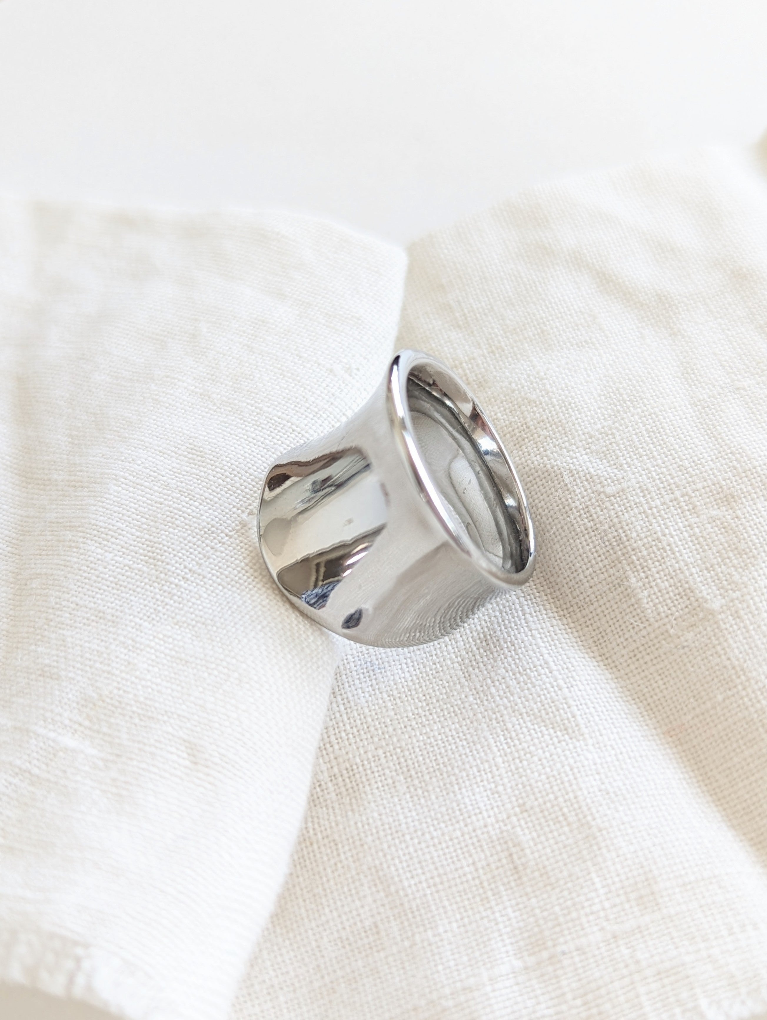 Ring 14k Silber 90s Chunky