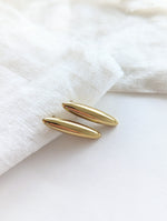 Lade das Bild in den Galerie-Viewer, Ohrringe 14k Golden Baguette
