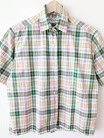 Lade das Bild in den Galerie-Viewer, *Burberry* Bluse Pastell Tartan Print (M)
