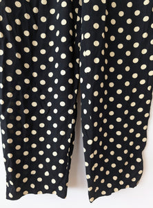 Hose Zweiteiler Highwaisted Punkte Print (S-M)