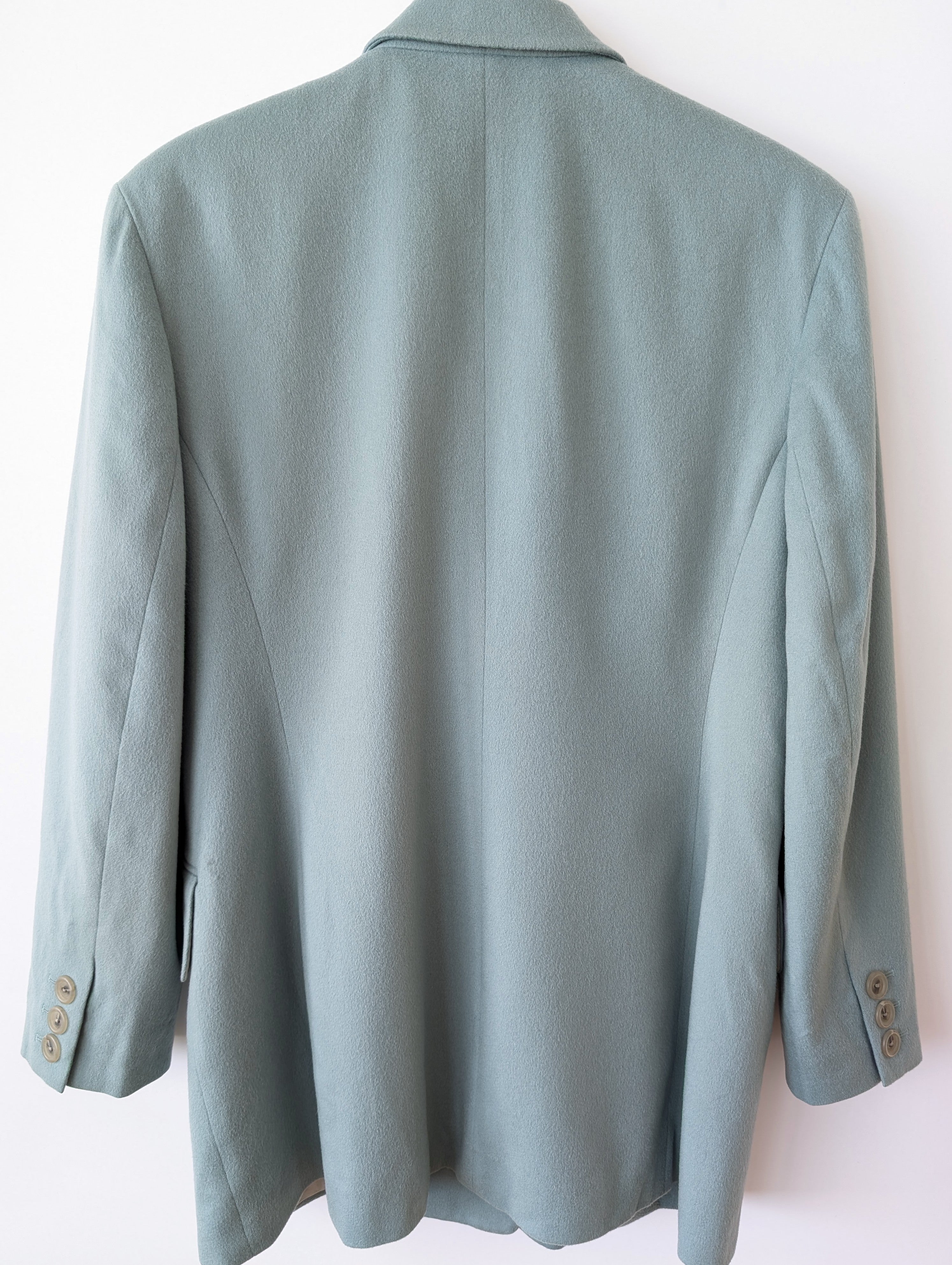 *Wolle* Blazer Zweireiher Windsor Mintgrün (XL)