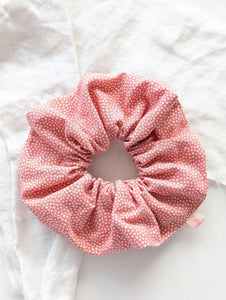 Scrunchie Heavin Upcycling Apricot Pünktchen